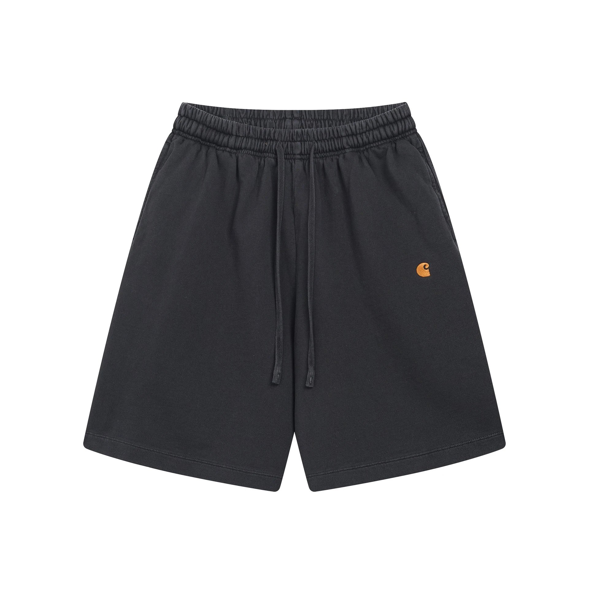 Carhartt Small Logo Workwear Style Carbon Black Casual Shorts