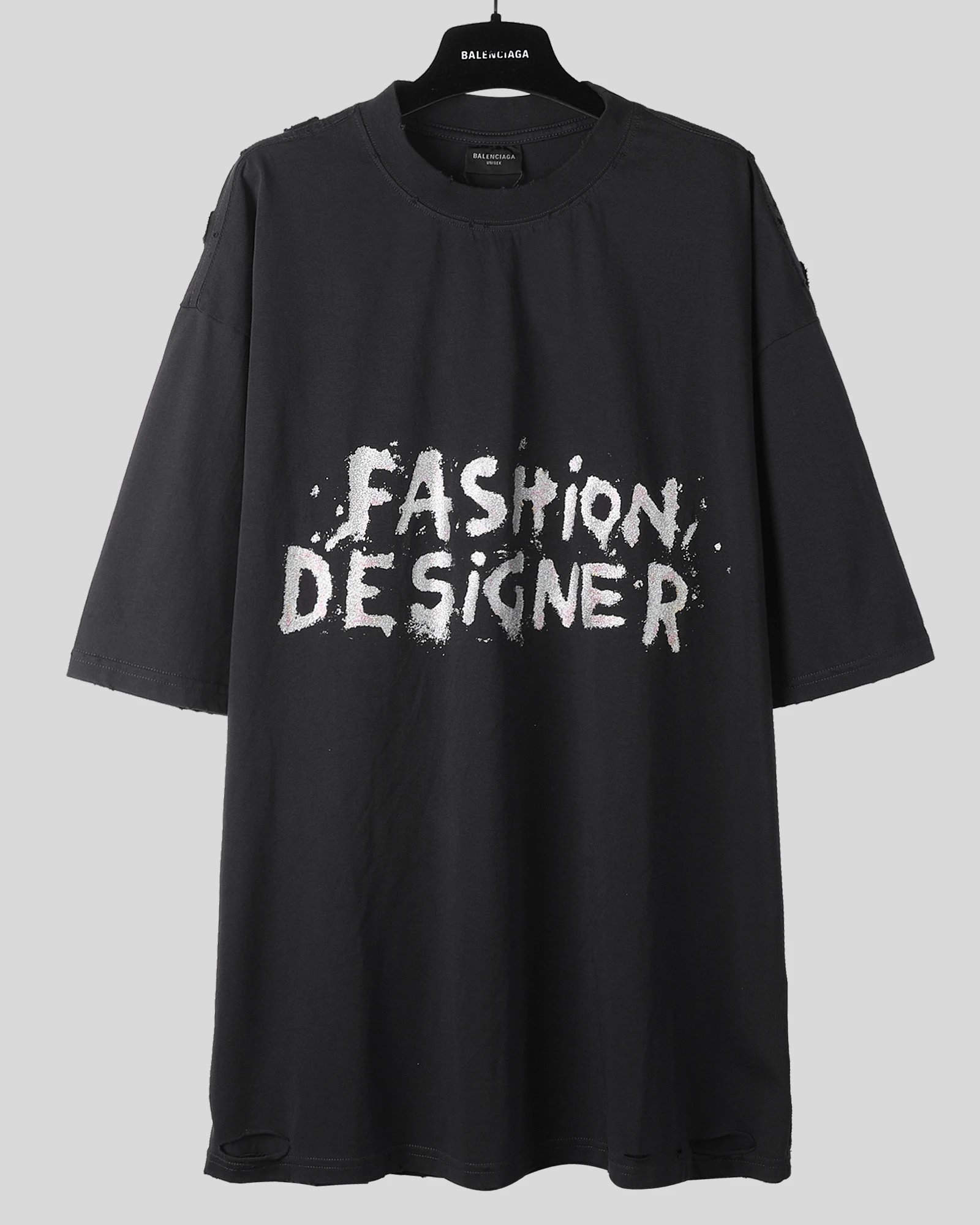 Balenciaga's trendy and cool black T-shirt
