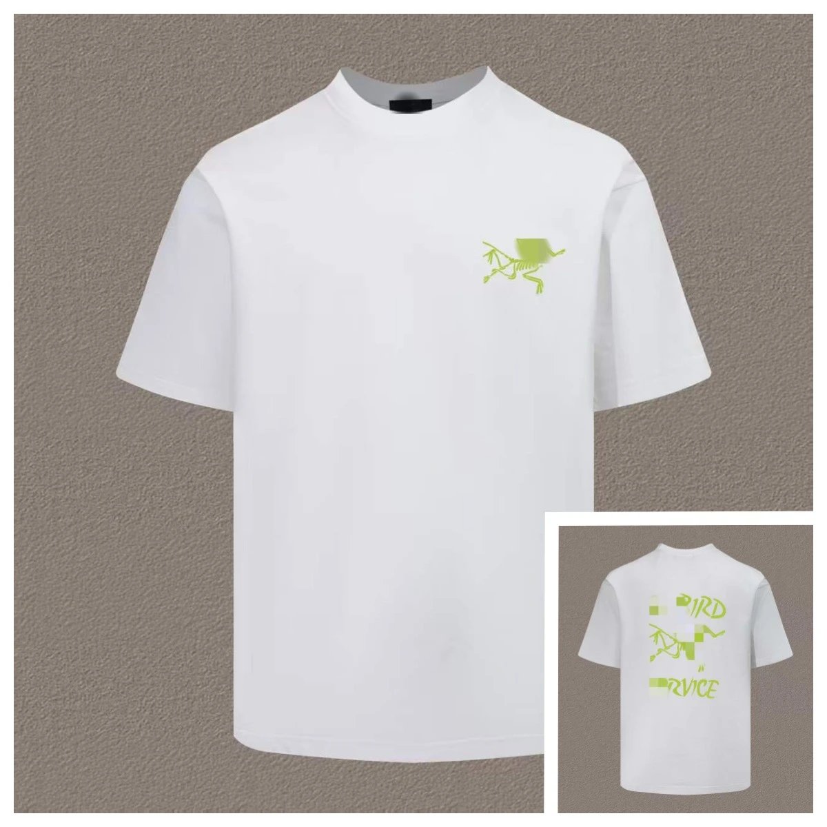 Arc'teryx Bone Logo Outdoor Streetwear Style White Short-sleeve T-shirt