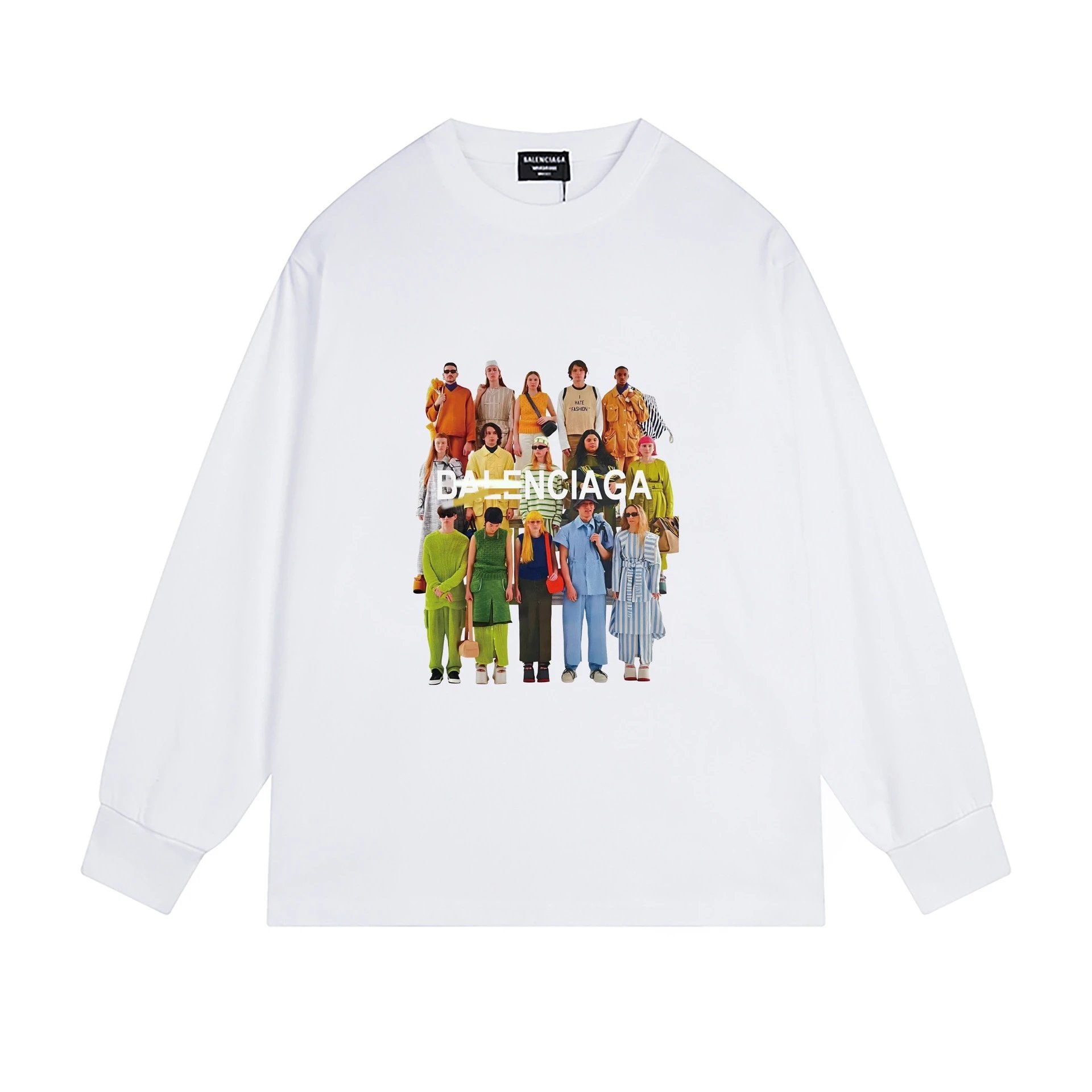 Balenciaga white sweatshirt with character prints