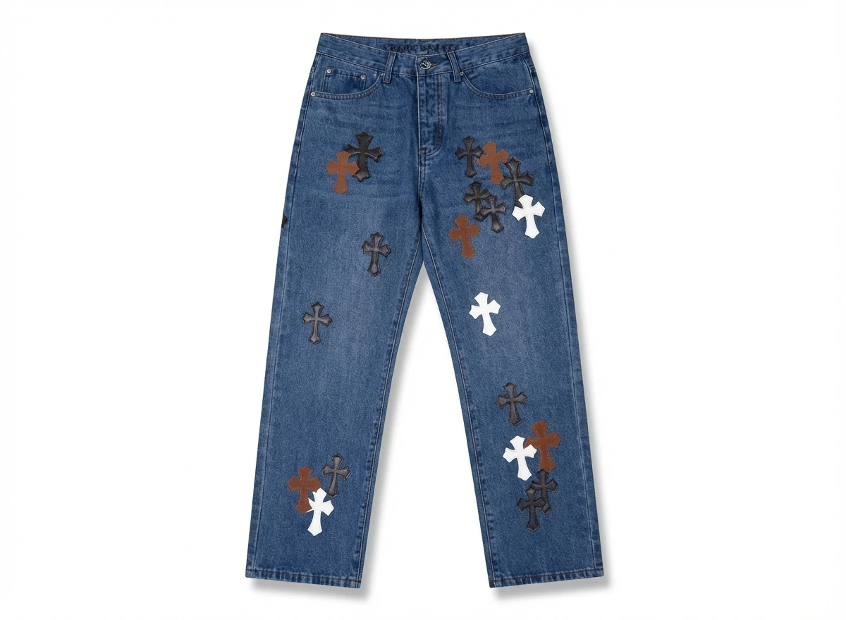 Chrome Hearts Cross Denim Pants