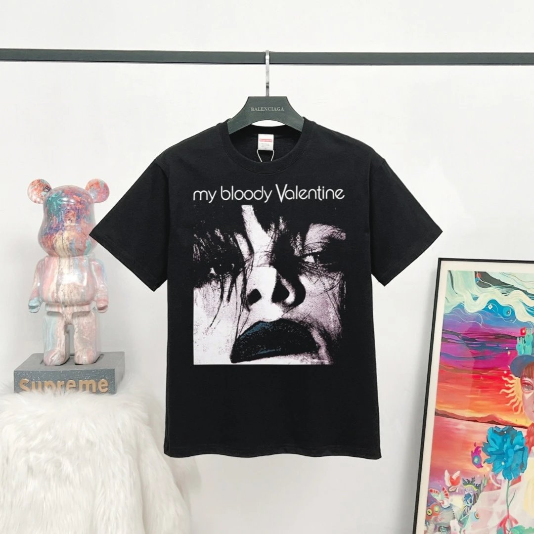 Supreme Collab Portrait Street Style Black T-Shirt