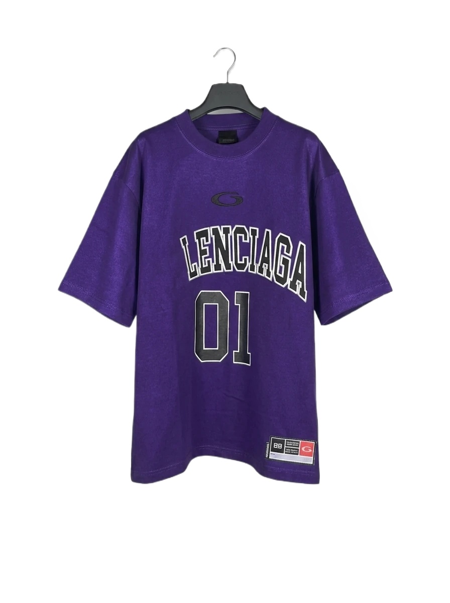 Balenciaga sporty purple T-shirt