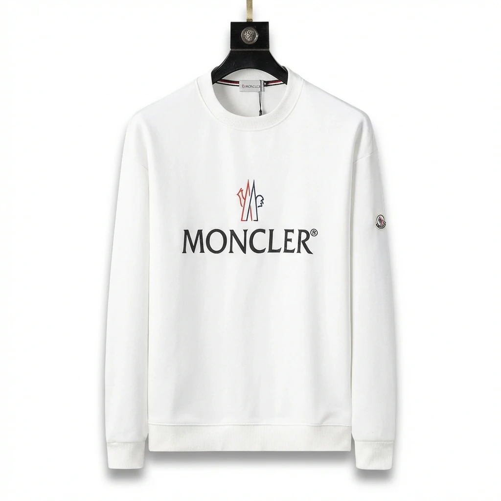 Moncler simple white sweatshirt
