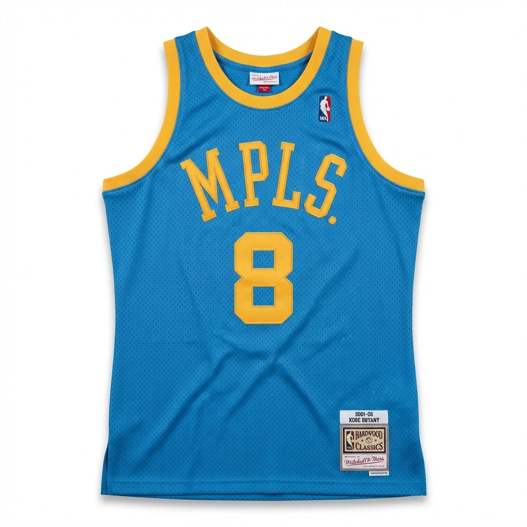 Kobe retro-style blue and yellow basketball vest