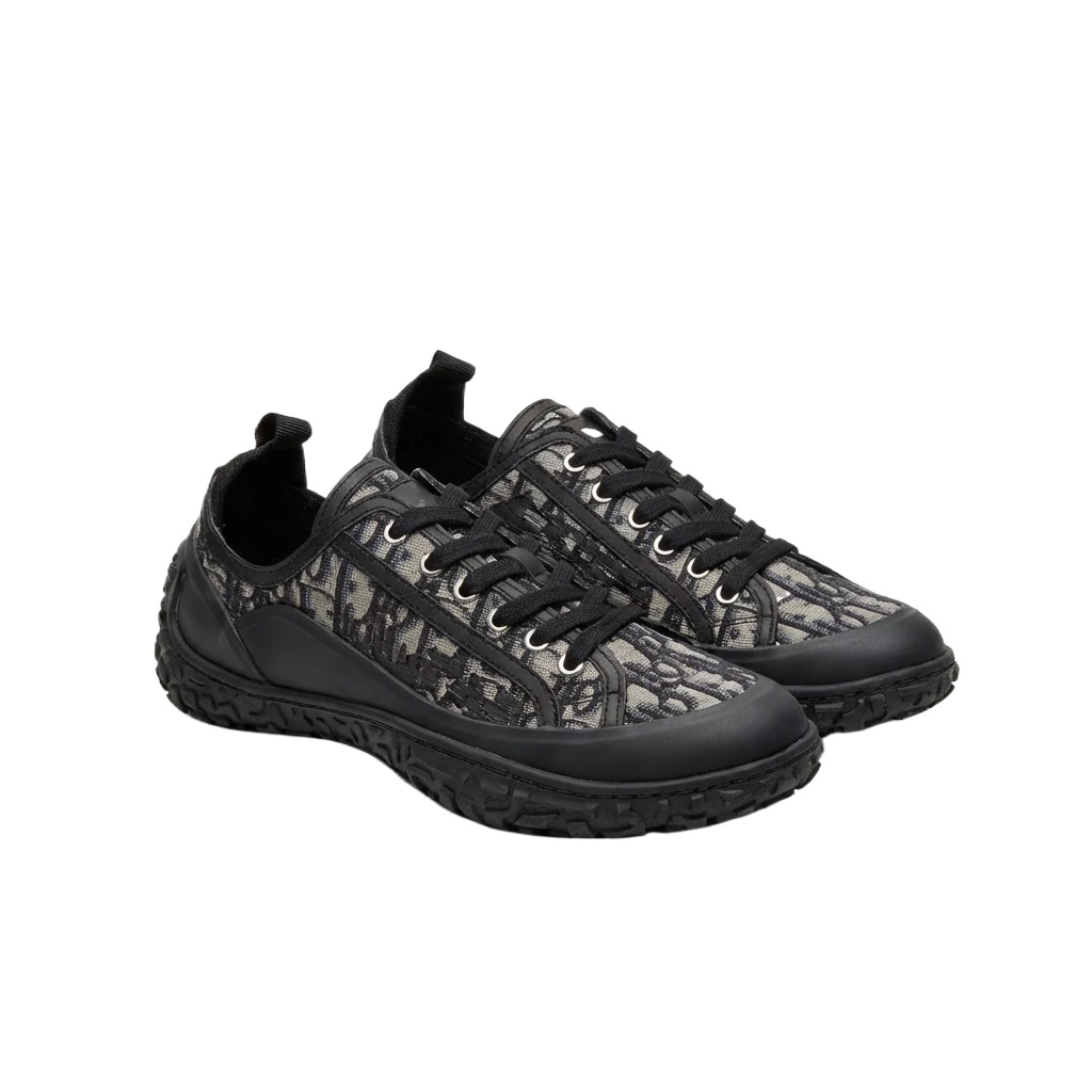 Dior monogram casual style black shoes