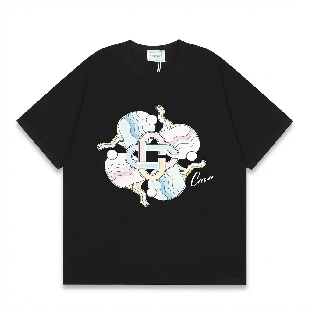 Casablanca Printed Trendy T - Shirt