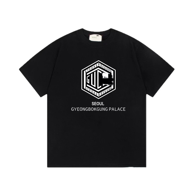 Balenciaga Graphic Printed Cool & Trendy Black Short-sleeve T-shirt