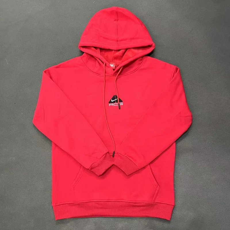 Nike Red Zip Hoodie Training Look Swoosh