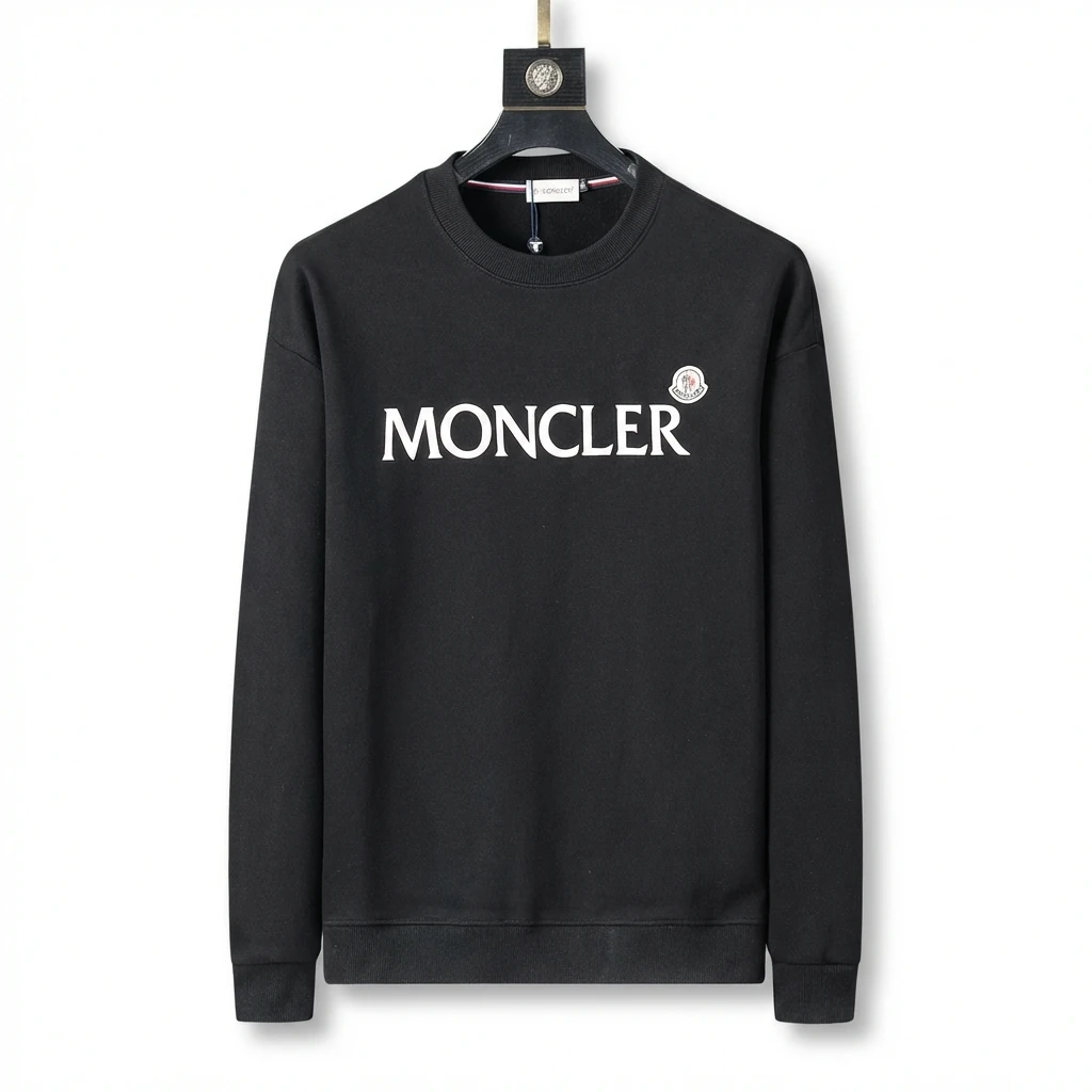 Moncler simple-style black sweatshirt