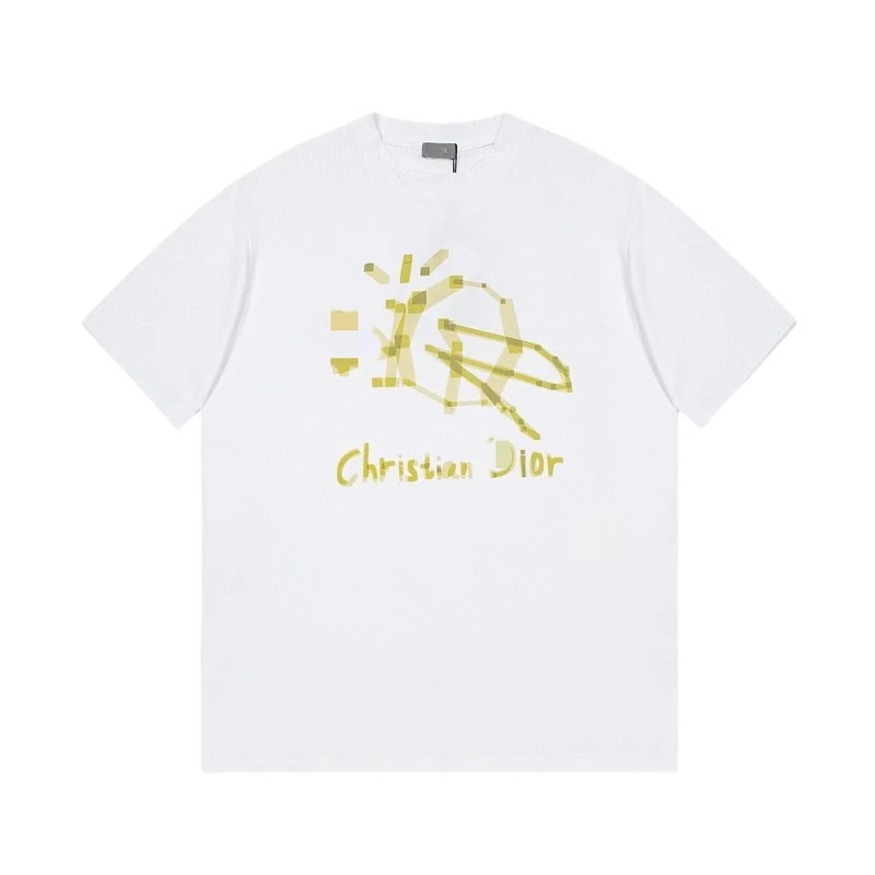 Dior Graffiti Street Style White T-Shirt