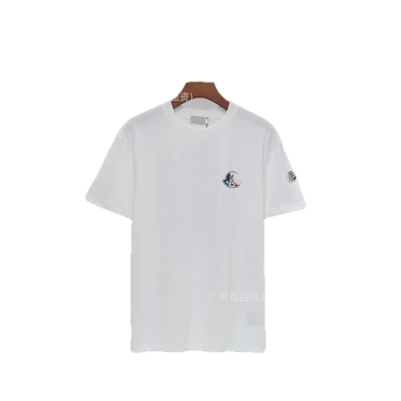 Moncler Logo Minimalist Style White Short-sleeved T-shirt