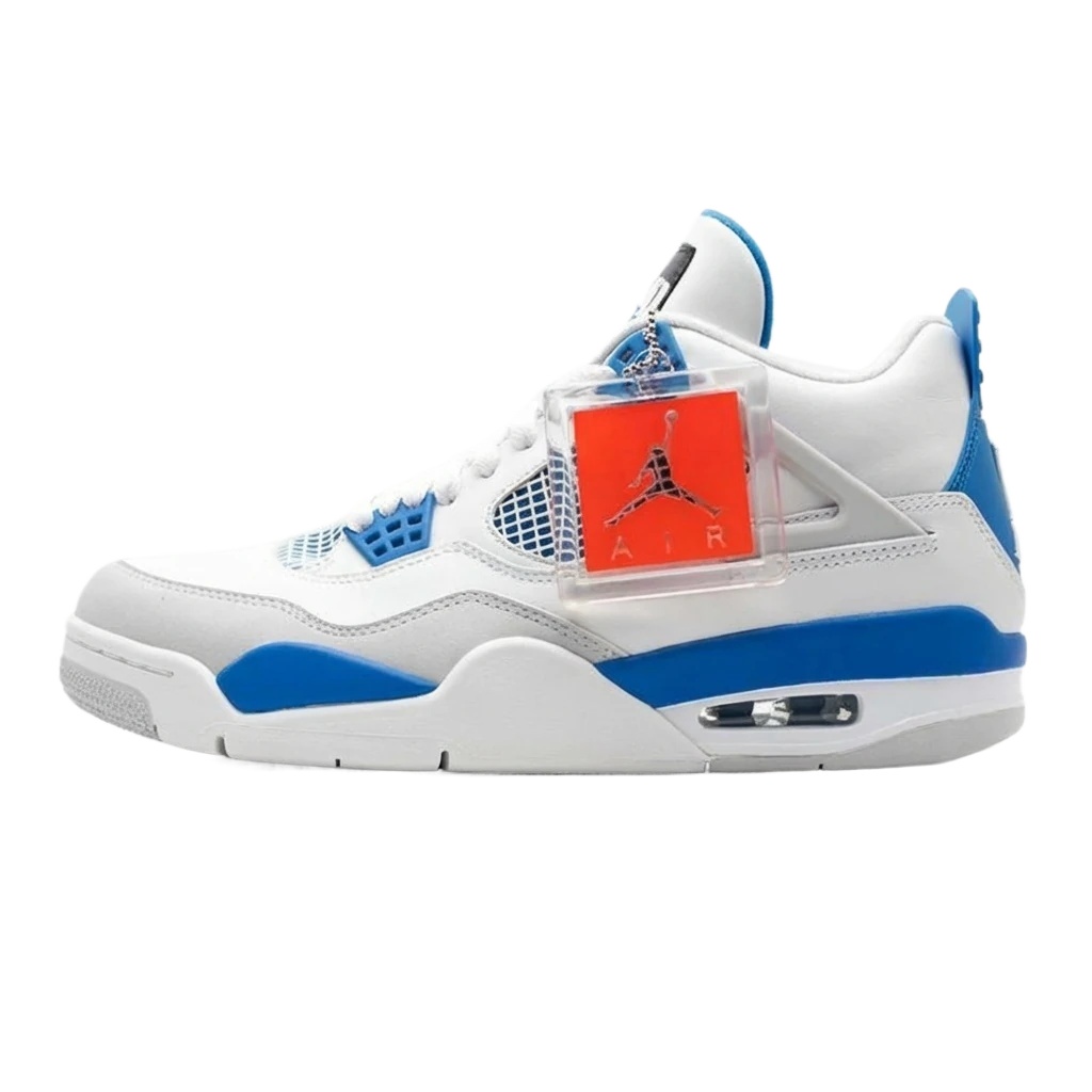 Air Jordan 4 Retro "White/Blue" (Sport Style)