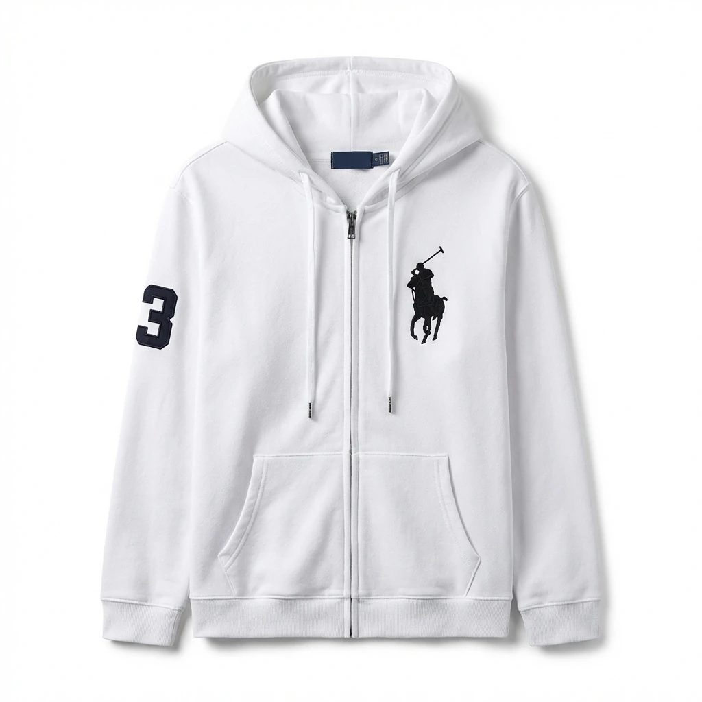 Ralph Lauren sporty white sweatshirt