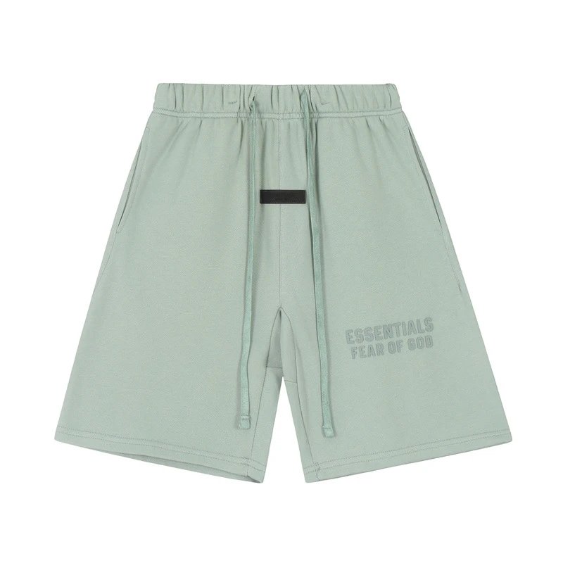 ESSENTIALS minimalist style light green shorts