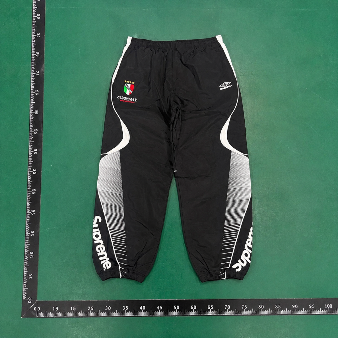 Supreme Black Curved Panel Track Pants QC photo