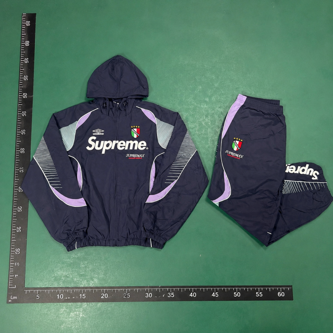 Supreme Navy Purple Tracksuit Set QC photo