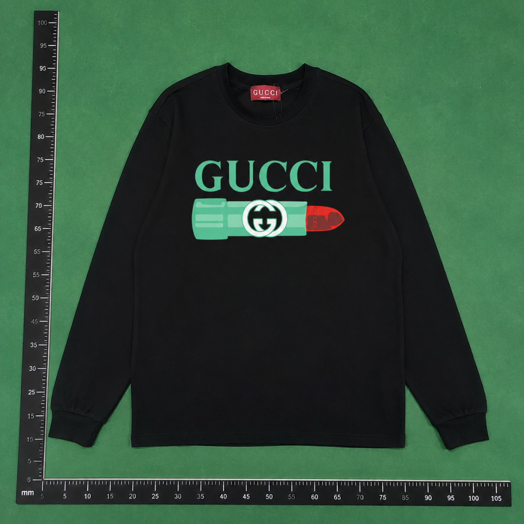 Sweatshirt by Gucci with Black Gucci Sweatshirt with Green QC photo