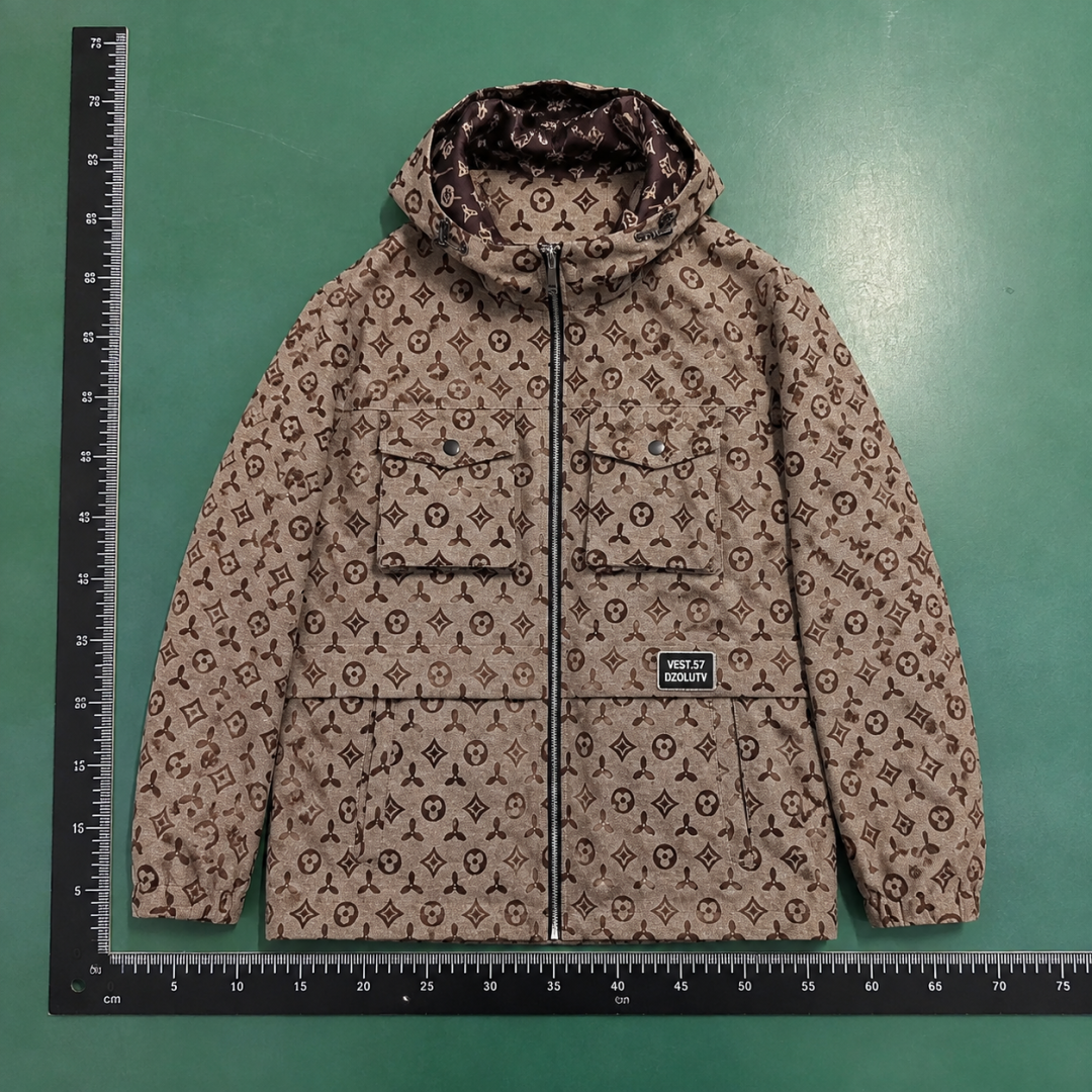 Hooded Jacket by Dior with Brown Dior Monogram Hooded Jacket QC photo