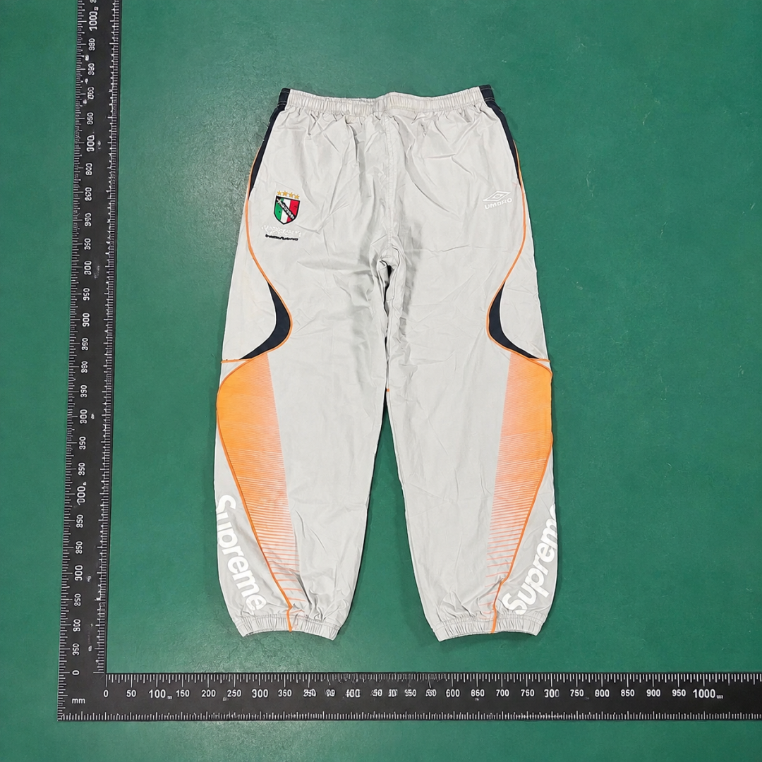Supreme White Peach Panel Track Pants QC photo
