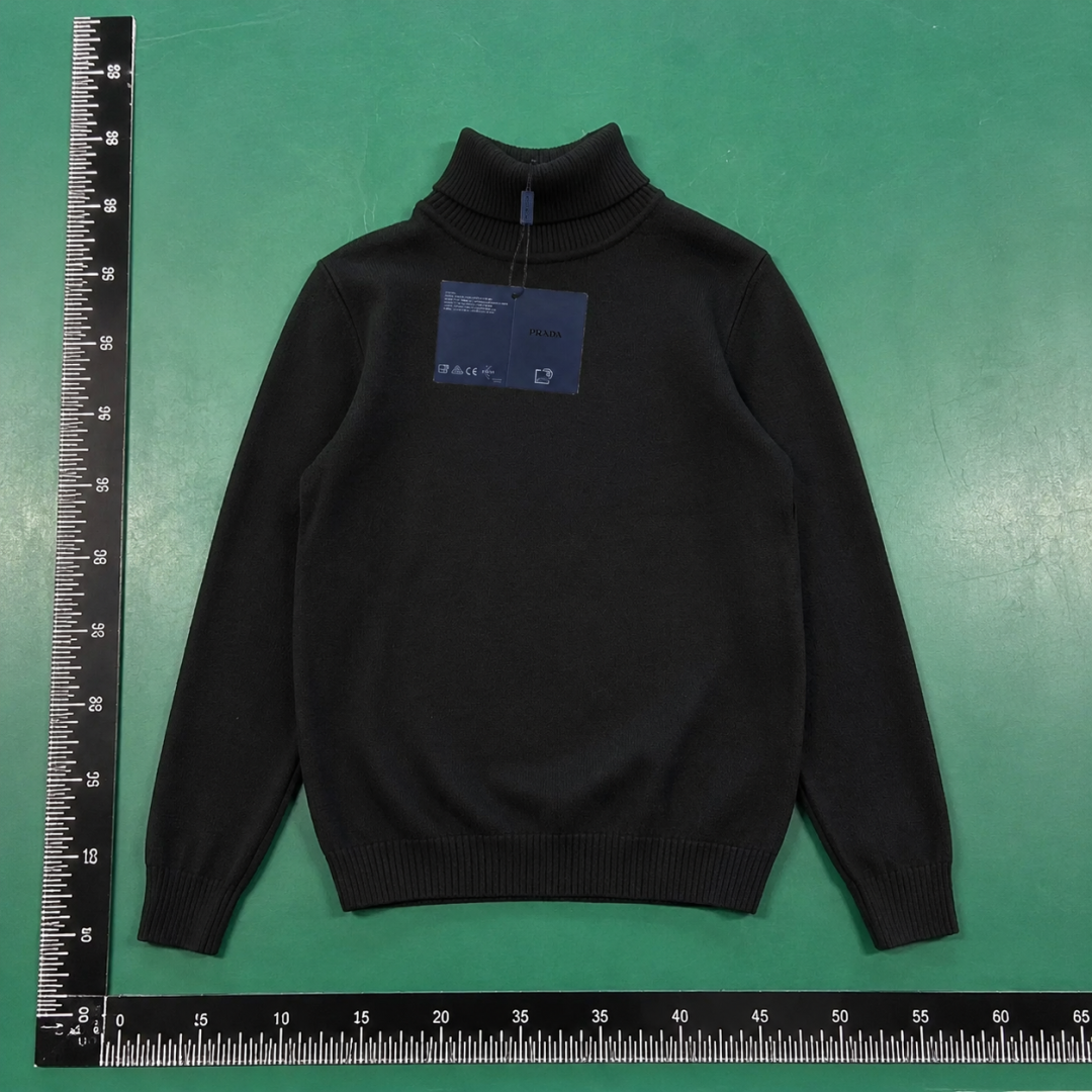 Travel Look Prada Turtleneck Sweater Zip Detail QC photo