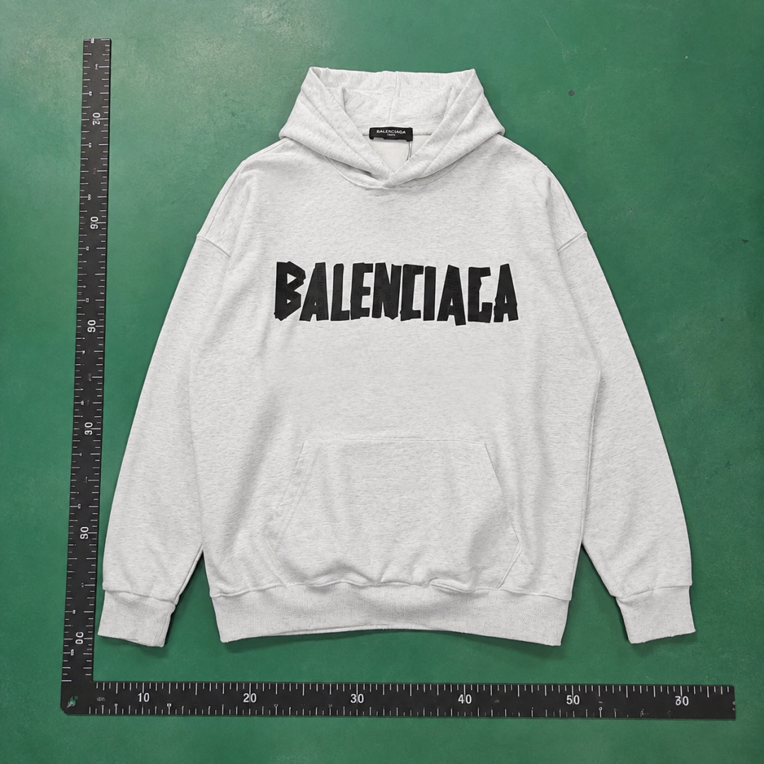 Balenciaga White Hoodie with Bold Balenciaga Hoodie for Daily Wear QC photo