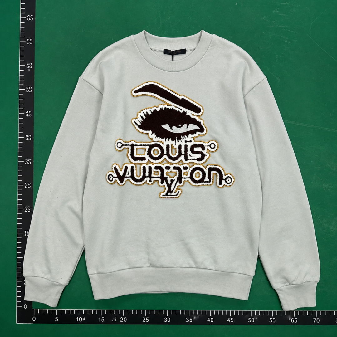 Travel Look Louis Vuitton Sweatshirt Neutral Color QC photo