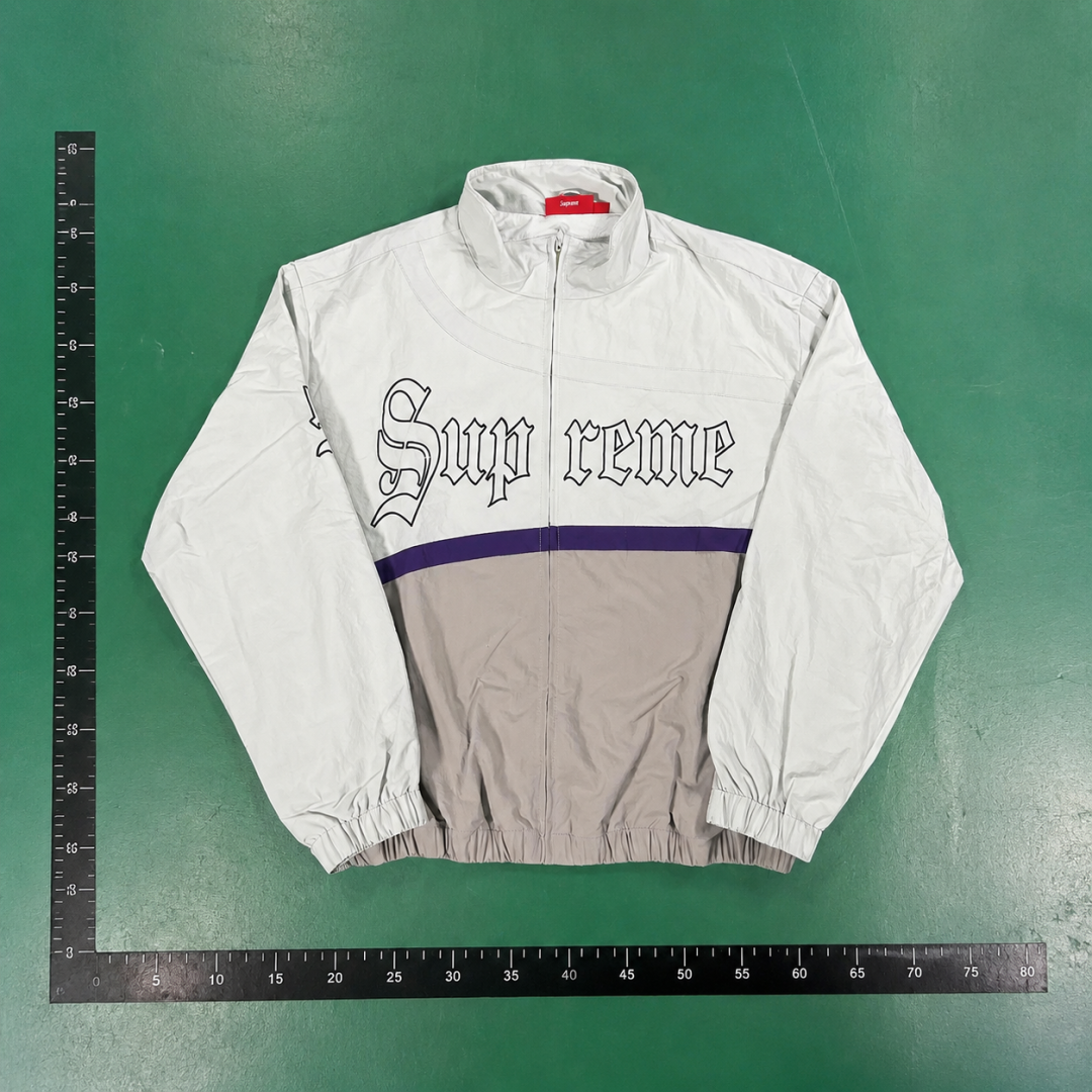 White Tan Snoop Graphic Pullover Jacket QC photo