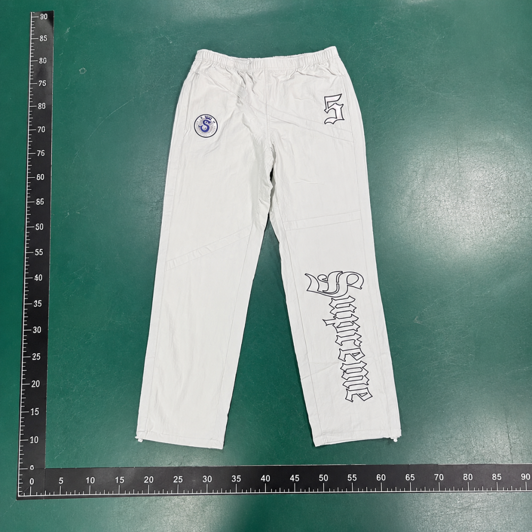 White Snoop Graphic Relaxed Track Pants QC photo