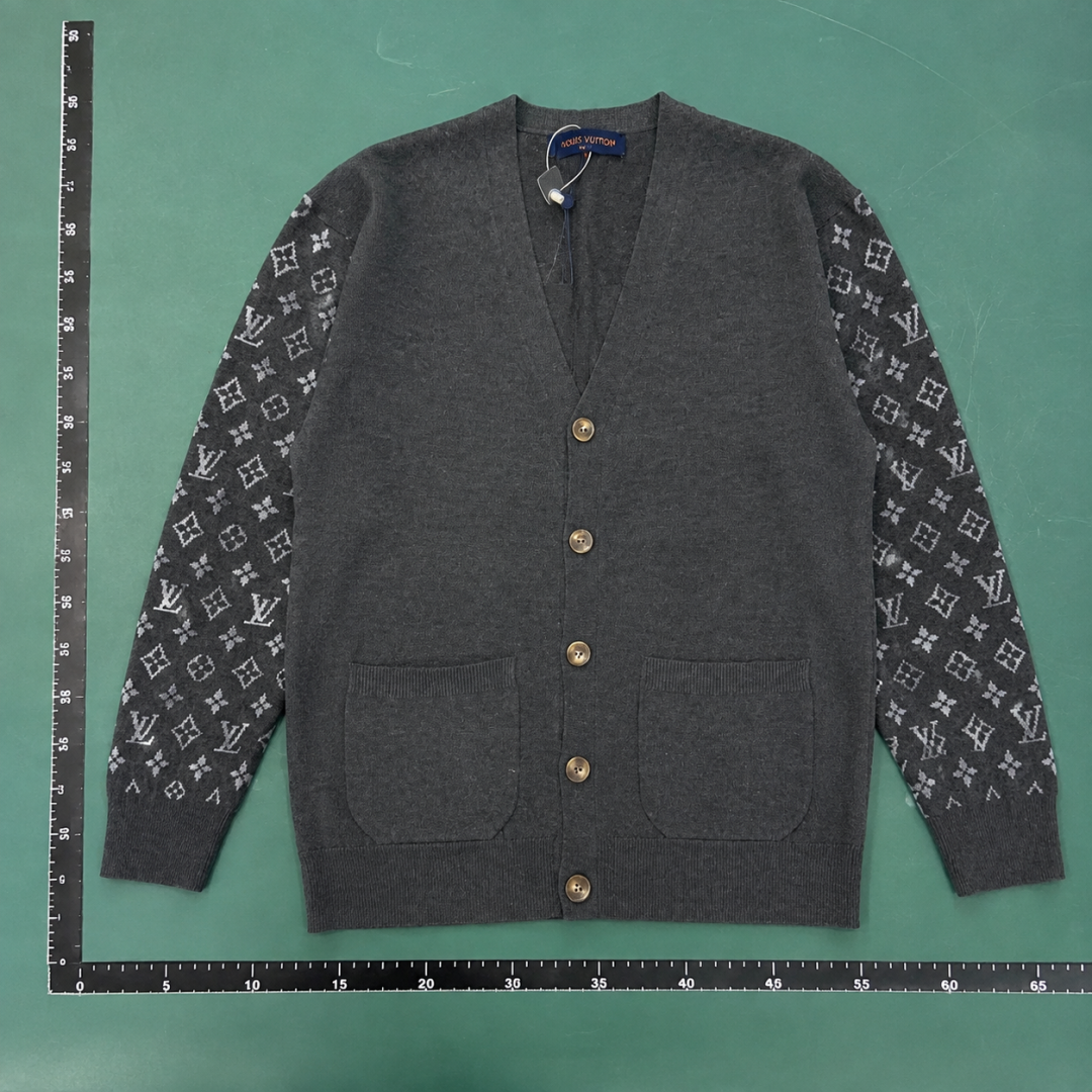Cold Weather Louis Vuitton Cardigan Monogram Look QC photo