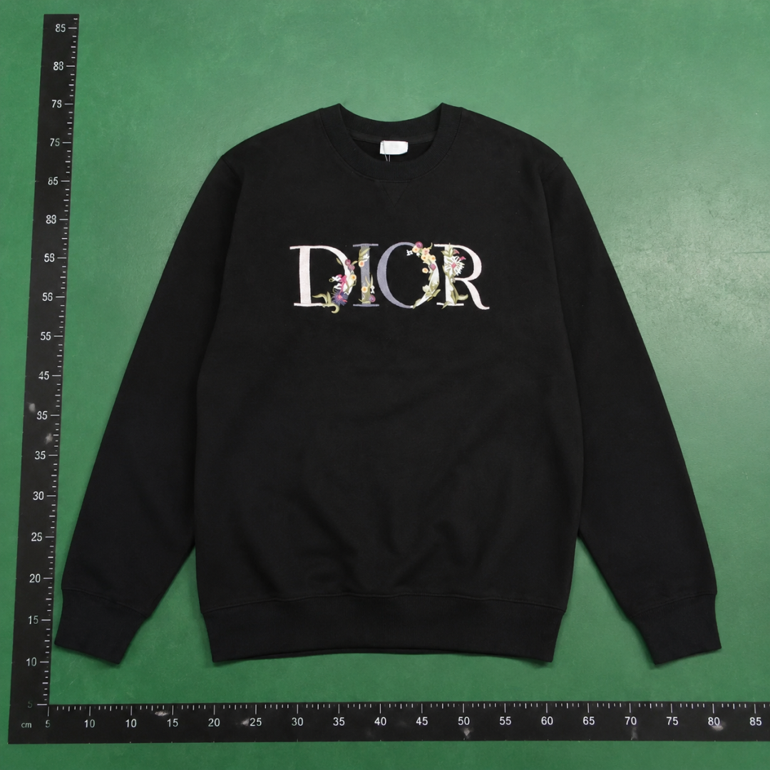 Sweatshirt by Dior with Black Sweatshirt with Dior Floral QC photo