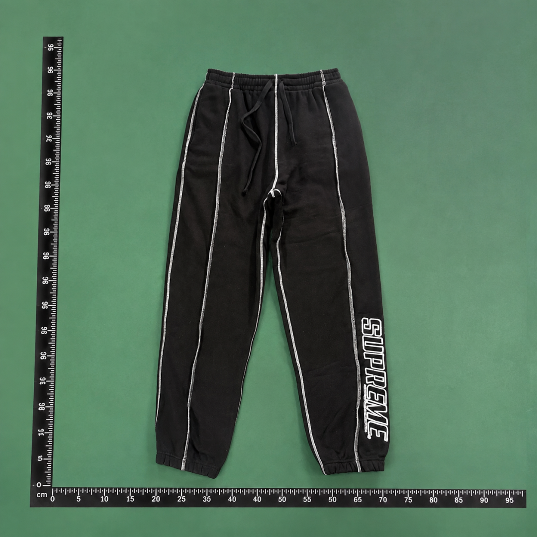 Supreme Black Red Piping Track Pants QC photo