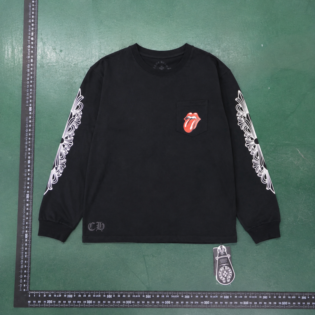 Chrome Hearts Black Long Sleeve Sweatshirt with Long Sleeve Sweatshirt for Daily Wear QC photo