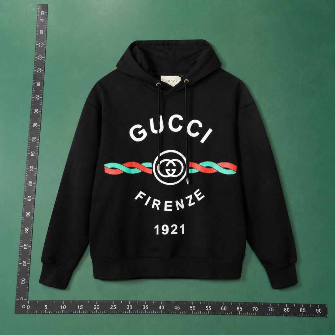 Gucci Hoodie with Black Hoodie with Gucci Firenze QC photo
