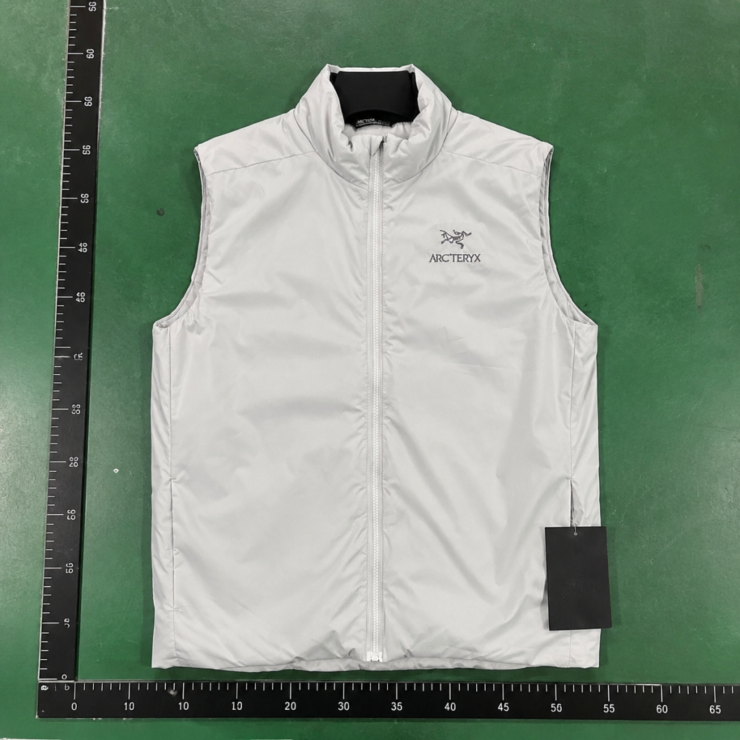 Arc'teryx Light Gray Lightweight Shell Vest with sleeveless profile QC photo