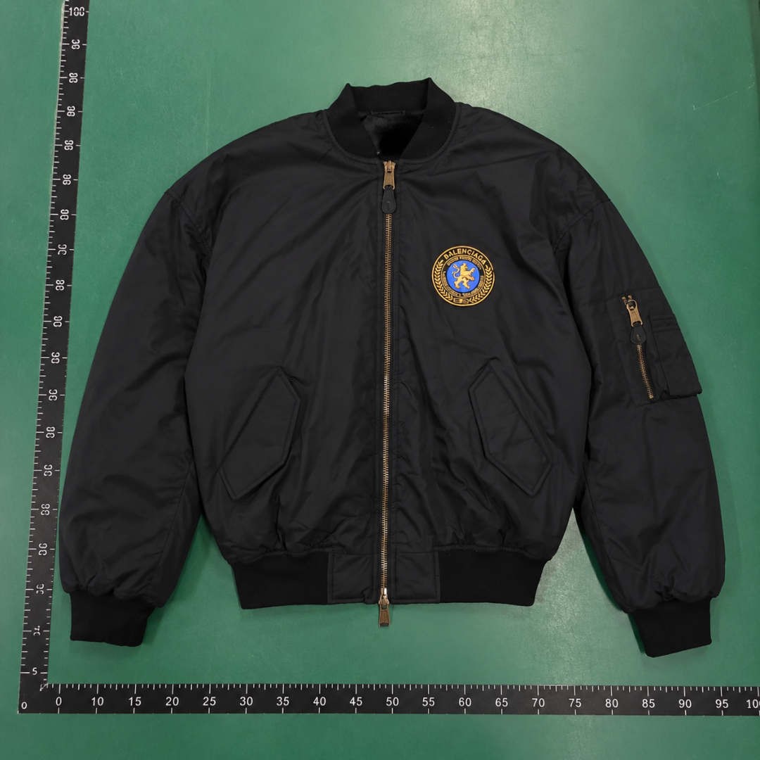 Black C.P. Badge Bomber Jacket for travel QC photo