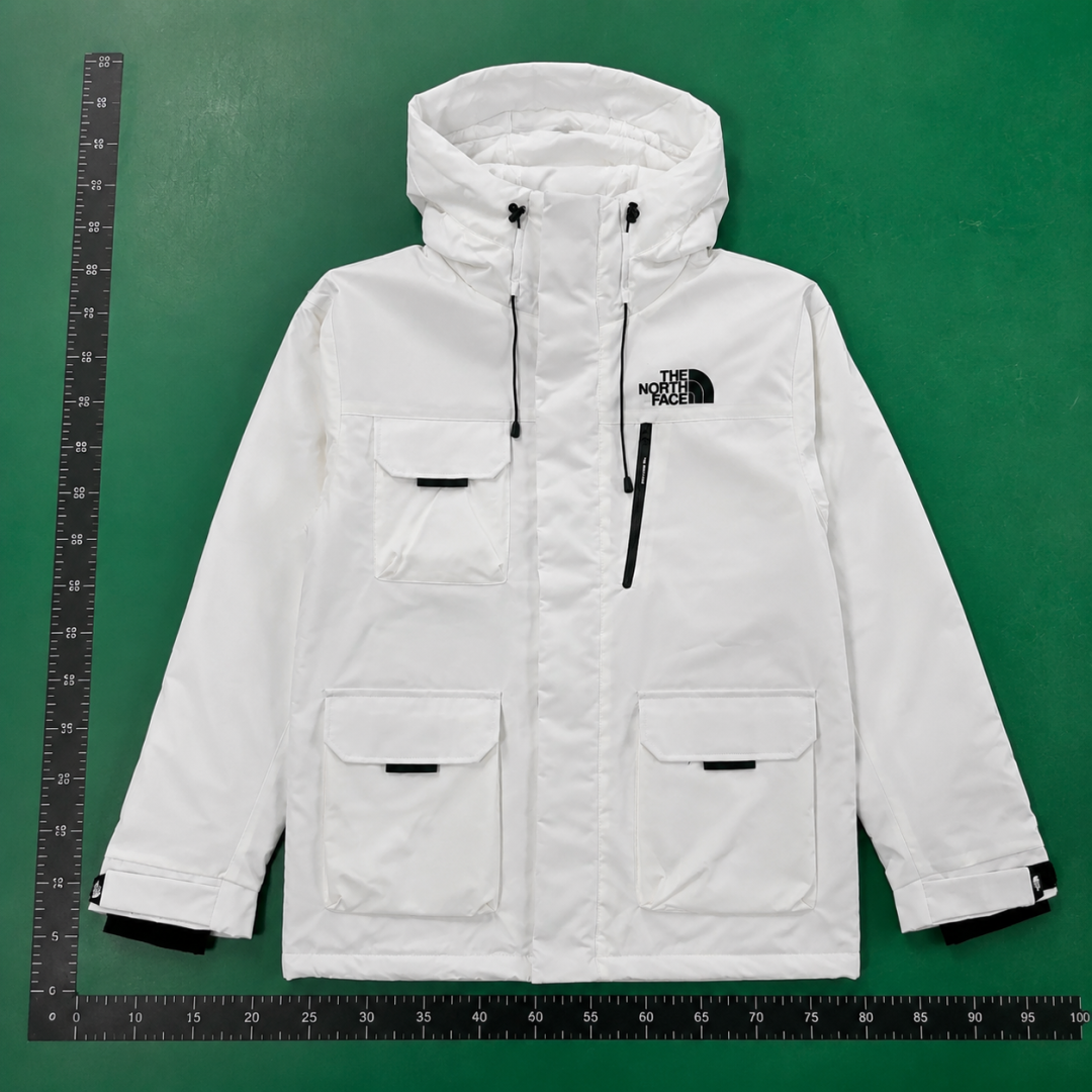 The North Face Utility Snow Jacket with hooded build in White QC photo