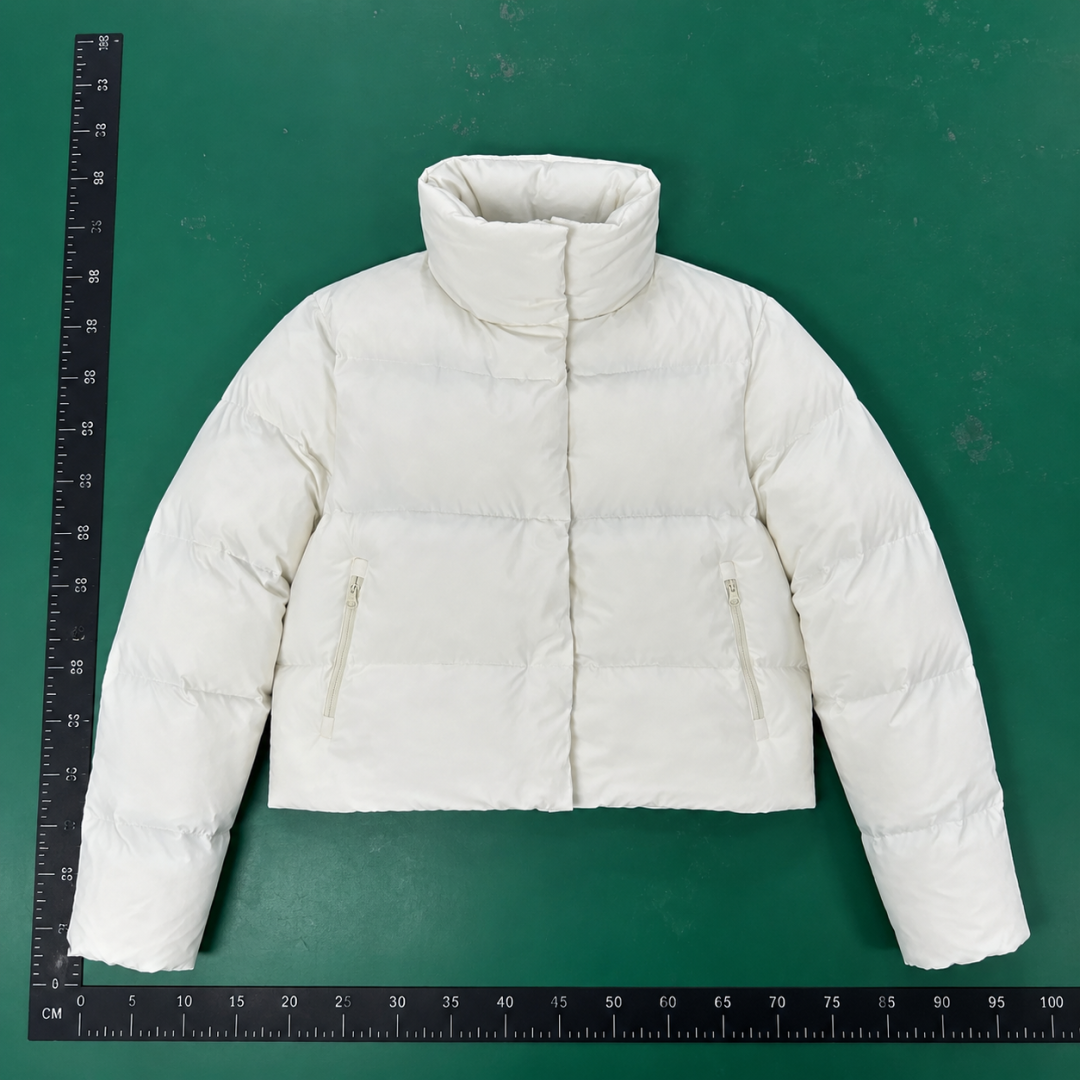 Commuter Stand-Collar Puffer Jacket - White QC photo
