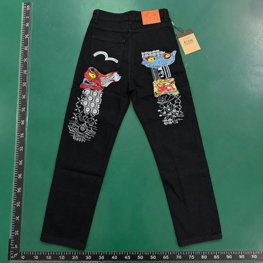 Black Lifestyle Edit Evisu Graphic Jeans QC photo