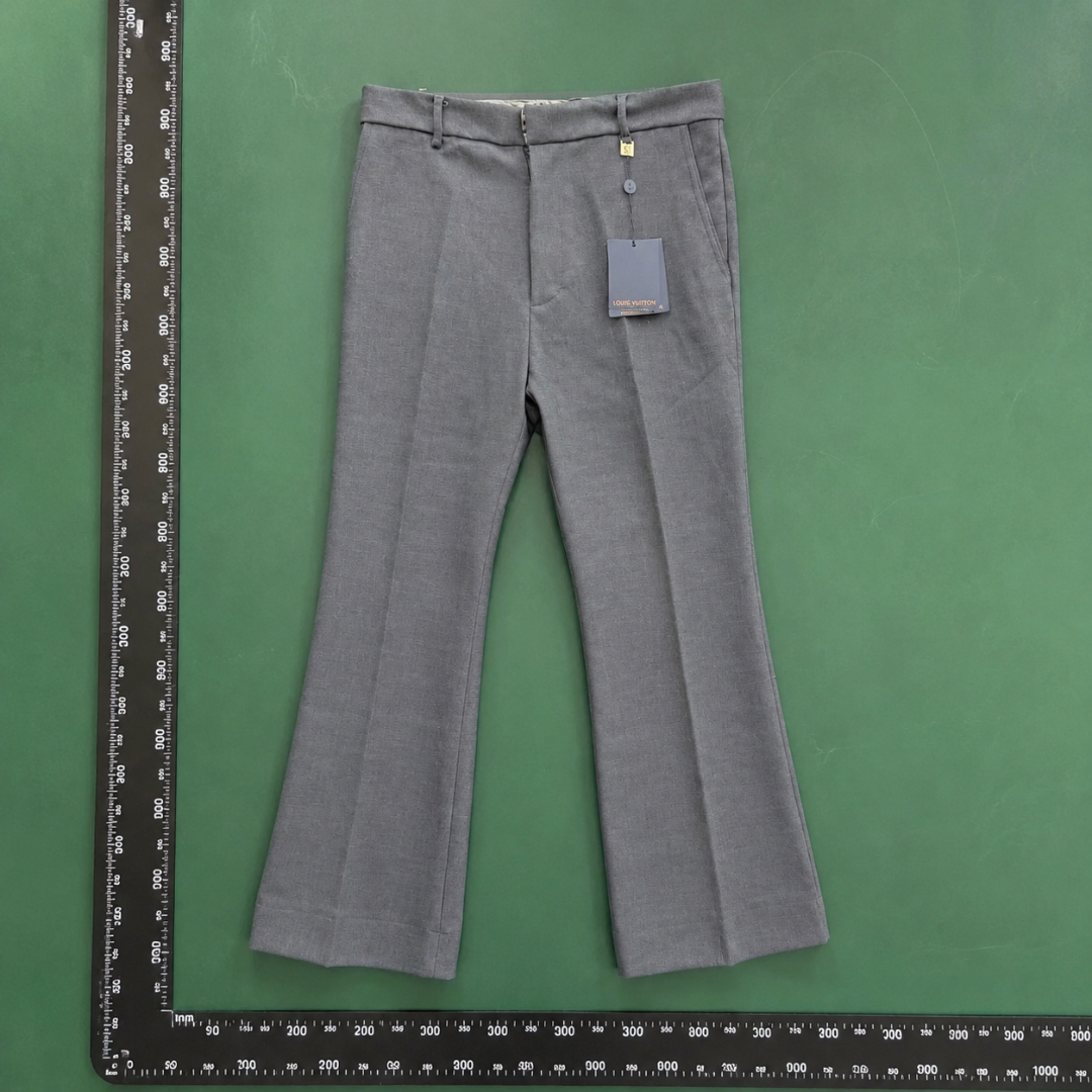 Straight Casual Trousers - Cropped Leg And Simple Clean Front Travel Edit QC photo