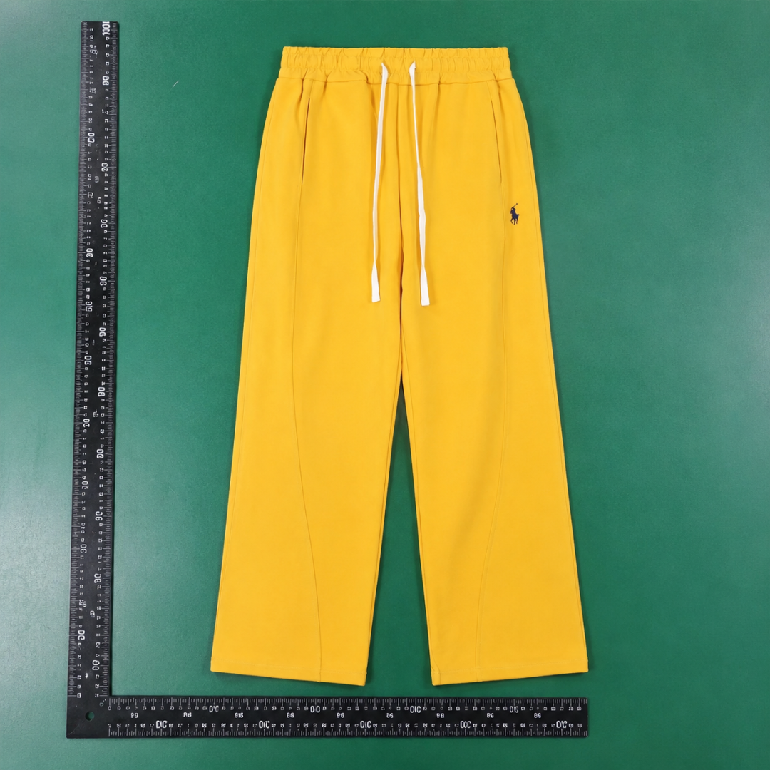 Travel Drawstring Straight Pants by RalphLauren - Mustard Yellow QC photo