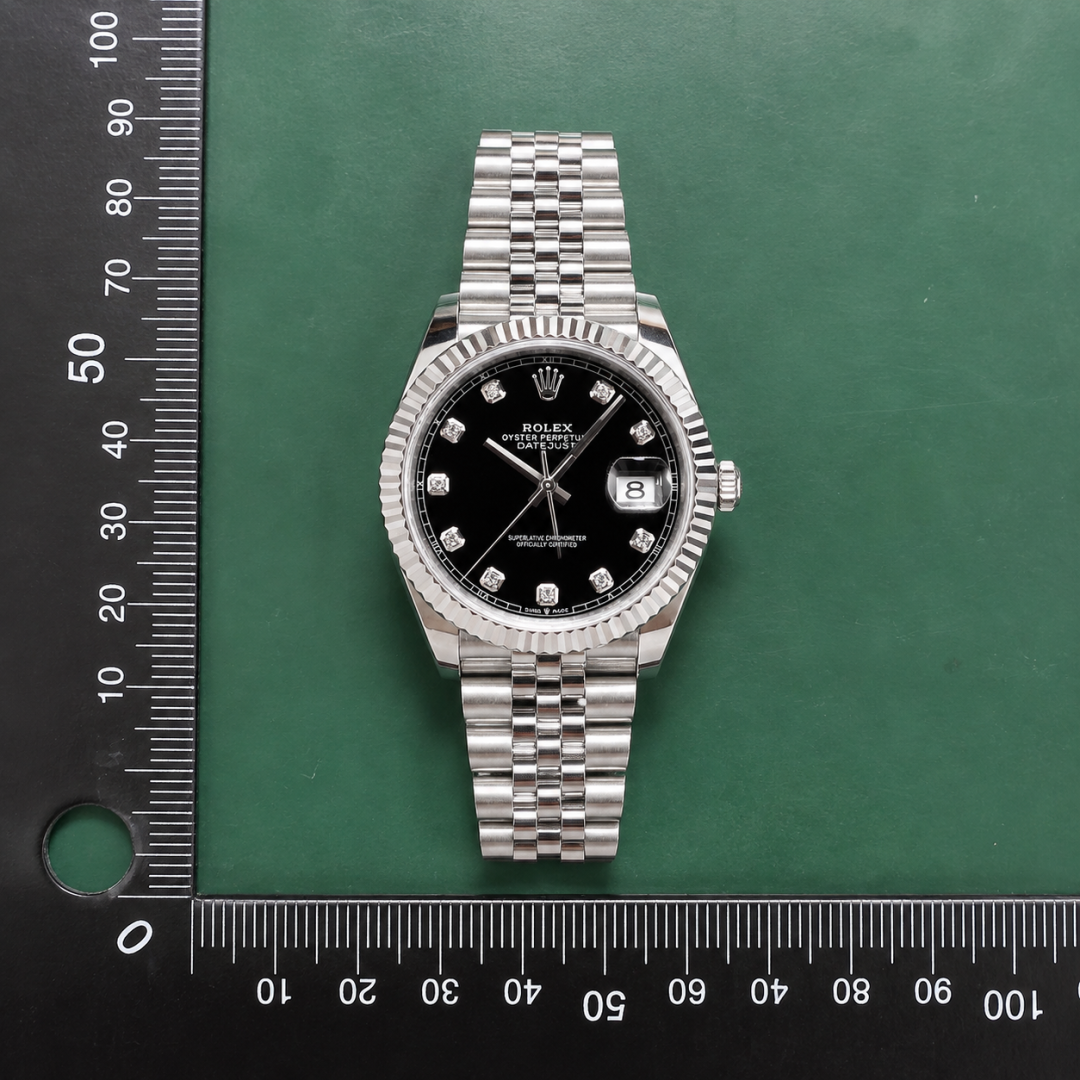 Occasion Rolex Datejust Automatic Watch - Silver And Black QC photo