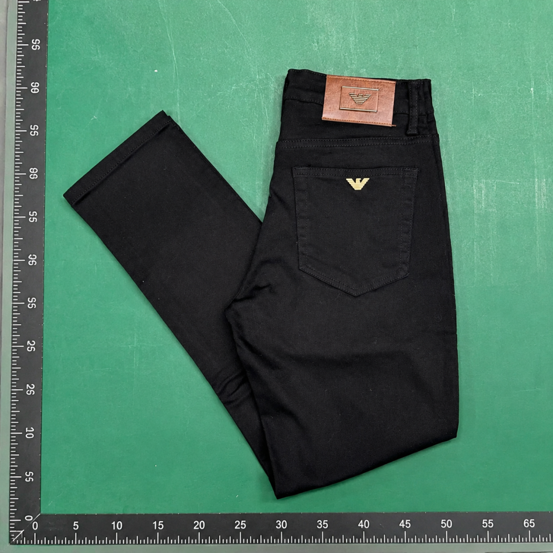 Black Emporio Armani Slim Casual Pants - Streetwear Edit QC photo