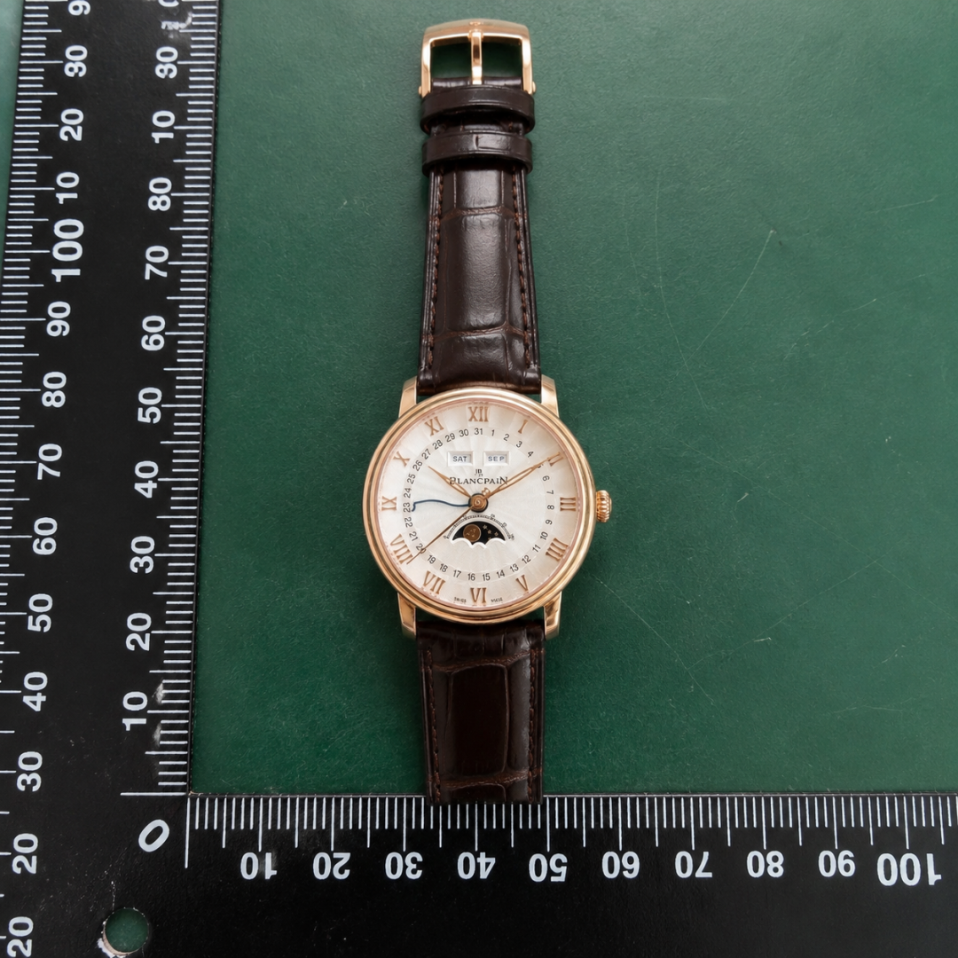 Blancpain Moonphase Dress Watch Style Edit in Rose Gold And White QC photo