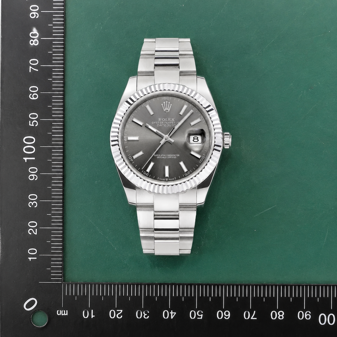 Silver And Gray Rolex Datejust Automatic Watch for occasion QC photo