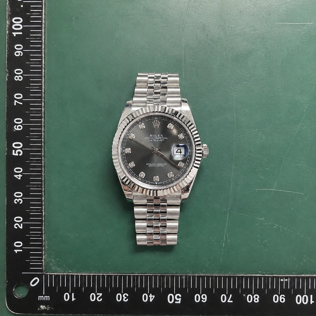 Rolex Datejust Automatic Watch - Slate Diamond Dial Style Edit QC photo