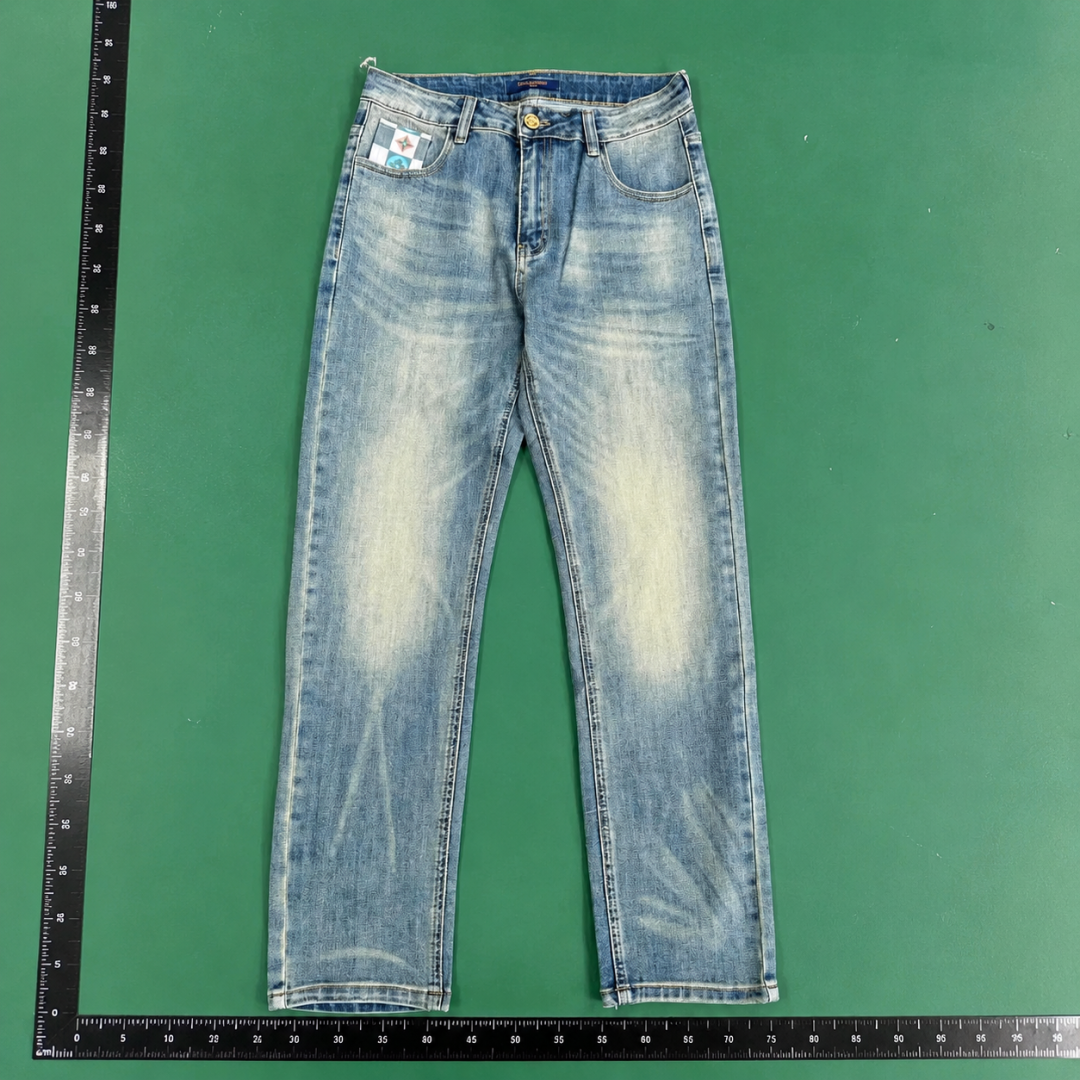 Daily Straight Jeans - Faded Blue QC photo